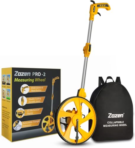 Zozen Pro Measuring Wheel, Brake & Handle Reset, Imperial Mechanical Roller - size: Handle Brake&Reset