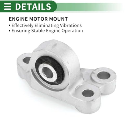 Motoforti Engine Motor Mount, Engine Mounting, for Jeep Renegade 1.3L, 2.4L 2015-2020, No.68363996AA, Silver Tone