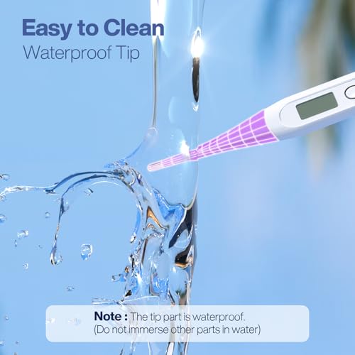 Boncare 10 Seconds Oral Thermometer for Adults and Kids, Purple - color: Purple