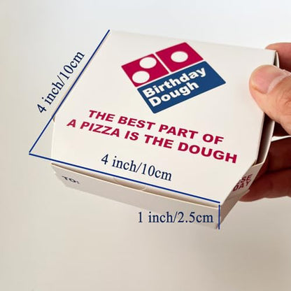 Birthday Dough Money Gift Box – Funny Mini Pizza Box Cash Holder – Unique Birthday Gift for Teens, Kids, Men, Women – Gag Gift for Money – Pizza Party Gift Idea - color: 2 Pack Birthday Dough