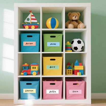 Removable Labels, 480 Pack, 1 x 3 in, Solid Pastel