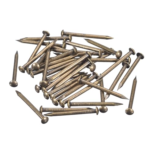 uxcell 70Pcs Small Tiny Nails 1.5x20mm(DxL) Tiny Brass Nails Hardware - color: Bronze, size: 1.5x20mm