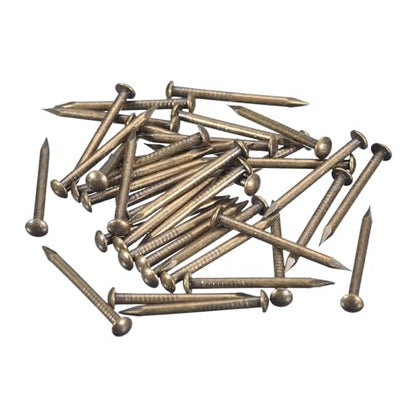 uxcell 70Pcs Small Tiny Nails 1.5x20mm(DxL) Tiny Brass Nails Hardware - color: Bronze, size: 1.5x20mm