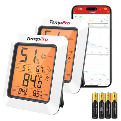 TempPro TempAir Bluetooth Hygrometer Thermometer for Greenhouse Up to 260ft - size: Bluetooth