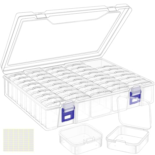 DILIBRA Bead Organizer Box, 46Pcs Small Bead Organizers and Storage - color: 1 Pack (46 Organizers)