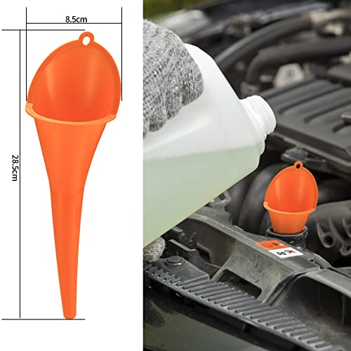 6 Pcs Automotive Funnels Set, Wide Mouth Fuel Funnels,Automotive Oil Funnel