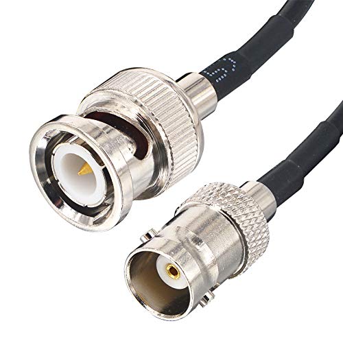 50ohms BNC Male to Female Cable 9.84ft BNC Male to BNC Female Cable RG174 BNC Coax Extension Cable Male to Female Jumper Cable for GPS Devices, Wireless Networking, RF Testing, RC Devices