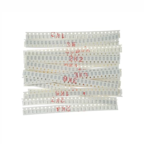 24 Types x 25 Pieces, Total 600 Pieces 1206 1% Chip Resistor Kit 1.0K 1.1K 1.2K 1.3K 1.5K 1.6K 1.8K 2.0K 2.2K 2.4K 2.7K 3.0K 3.3K 3.6K 3.9K 4.3K 4.7K 5.1K 5.6K 6.2K 6.8K 7.5K 8.2K 9.1K Ohm