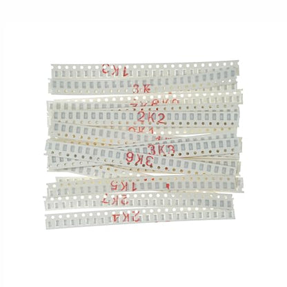 24 Types x 25 Pieces, Total 600 Pieces 1206 1% Chip Resistor Kit 1.0K 1.1K 1.2K 1.3K 1.5K 1.6K 1.8K 2.0K 2.2K 2.4K 2.7K 3.0K 3.3K 3.6K 3.9K 4.3K 4.7K 5.1K 5.6K 6.2K 6.8K 7.5K 8.2K 9.1K Ohm