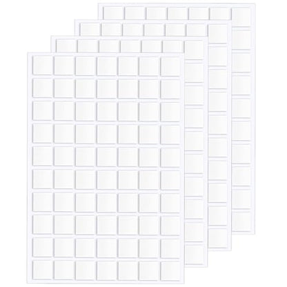 JANYUN 280 Pcs Sticky Dots,10 mm Square Putty Clear Double Sided Tape - size: 10x10mm Square 280pcs