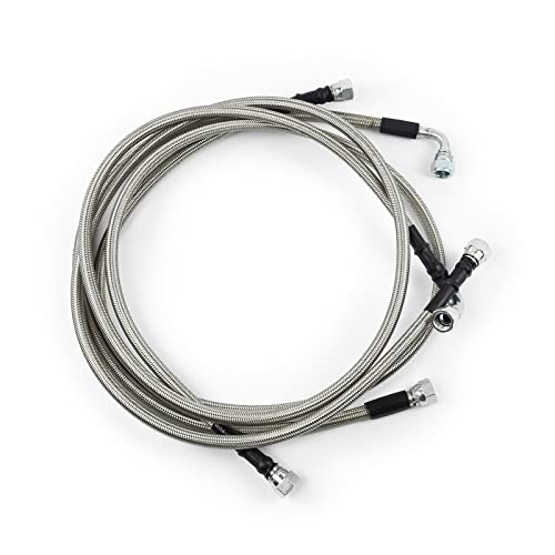 48RE Transmission Cooler Hoses Lines Kit SS Fits for 2003-2007 Dodge Ram 2500/3500 Cummins 5.9L 48RE Transmission