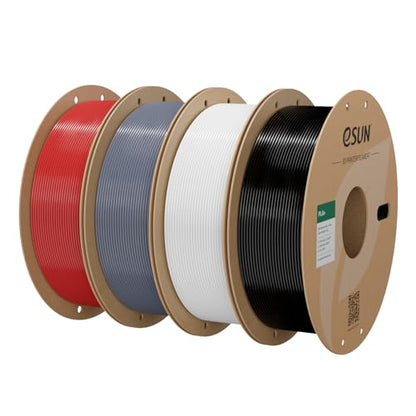 eSUN PLA+ Filament 4KG Fire Engine Red+Grey+Cold White+Black - color: Fire Engine Red + Grey + Cold White + Black, size: 4KG