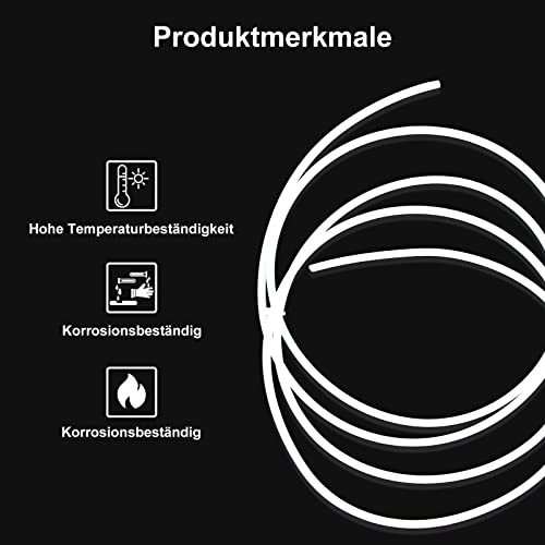 2M (6.56ft) PTFE Teflon Tube for 1.75mm Filament - color: PTFE Tube