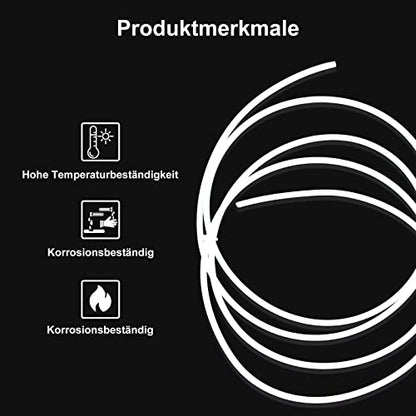 2M (6.56ft) PTFE Teflon Tube for 1.75mm Filament - color: PTFE Tube