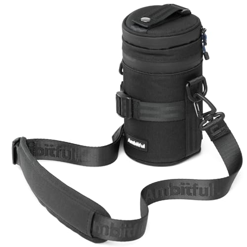 Ambitful 3.15 × 5.31 in Thick Camera Lens Pouch Case, Protection Lens bag - color: 80 × 135 mm (3.15 × 5.31 in)