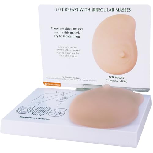 GPI Anatomicals Human Anatomy Model of Left Breast with Irregular Masses - style: Left Breast with Irregular Masses