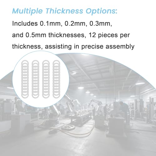 M8x12mm Stainless Steel Shim Rings, Precision Spacing Washers - size: M8x12