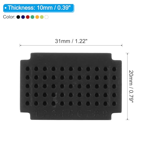 PATIKIL 7pcs Mini Breadboard Solderless Breadboard 55 Tie Points 7 Color