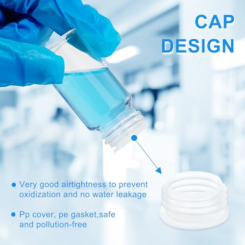 20ml Clear Glass Vials with Screw Caps 30PCS - style: 20ml-30pcs