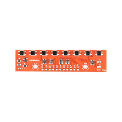 2Pcs 3.3V-5V Tracking Sensor Module 8 Channel Finding Module Line Follower Infrared Detection Sensor 8 bit Detector Hunt Board PCB