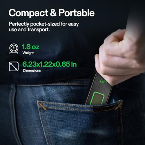 VIVOSUN Digital pH Meter 0.01 Accuracy Pen Tester for Water Hydroponics - color: Black