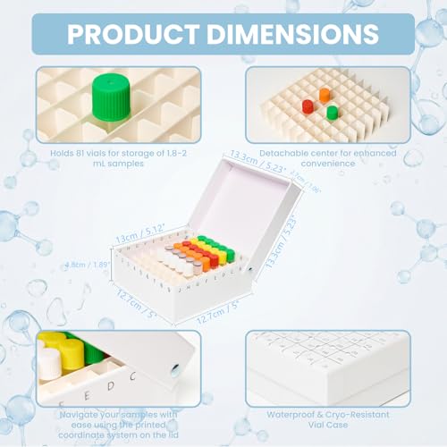 18 Pack 81 Wells Flip Caps Cardboard Freezer Box