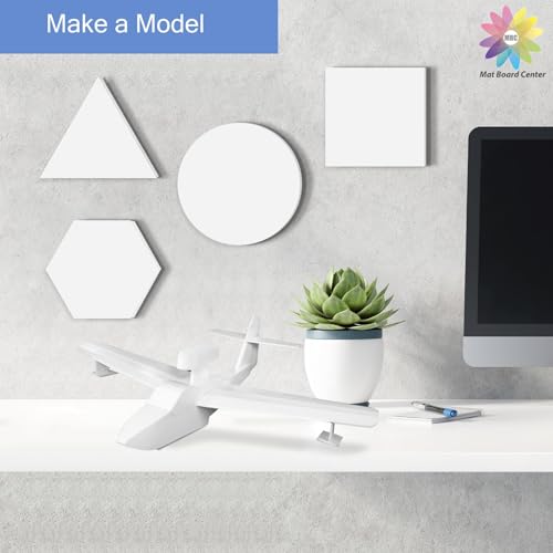 Mat Board Center, 11x14 inche White Foam Board Acid-Free 25 Pack 1/8"Thick - color: White, size: 11x14