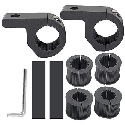 Motorcycle Bull Bar Mounting Bracket 2PCS Horizontal Light Mount Clamp Kit for 0.75" /0.87"/1.1"/1.25" Tubes fit for LED Driving Lights, Spotlights Fits Truck, ATV, & Motorcycle Crash Bars - size: 2pcs Mini