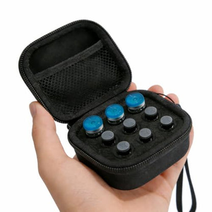 Insulin Vial Case for Travel, Fits 10ml/3ml Bottles, Hard Shell Insulin Bottle Storage Organizer with Foam Slots & Mesh Pocket, Diabetic Supplies Organizer for Home and On-the-Go (9 Slots) - size: 9 slots