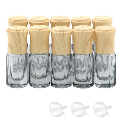 3mL Glass Roller Bottles for Essential Oils, Roller Ball Applicator - color: Black