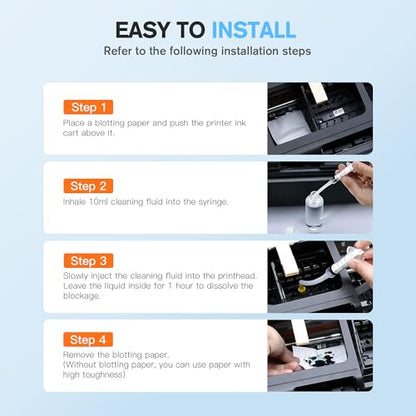 E-Z Ink Printer Cleaning Kit for Epson/HP/Canon/Brother Printers,100ML - color: E-Z Ink Printhead Cleaning Kit, size: E-Z Ink Printhead Cleaning Kit