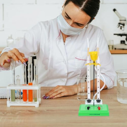 Water Electrolysis Experiment Device Electrolysis Unit for Demonstrating Water Oxygen Production Hydrogen Observation Teaching Instrument for Home School and Laboratory Use