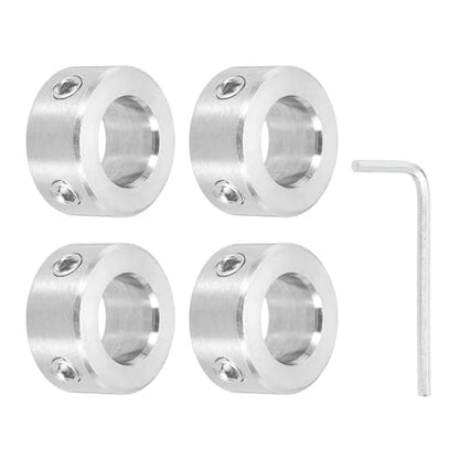 MECCANIXITY 4Pcs Shaft Collars 14mm Bore 2 Screw 25mm OD 12mm Thick - size: 14mm ID 25mm OD 12mm H with 2 Screw