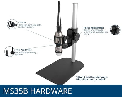 Dunwell Tech, Inc MS35B Vertical Stand with Focus Adjustment for Dino-Lite