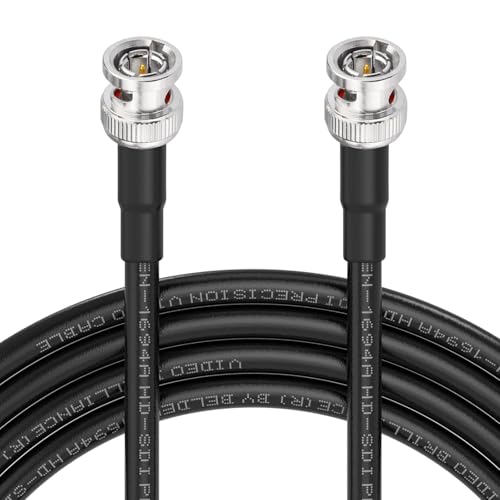 Superbat 3G 6G SDI Cable 6ft 75 Ohm BNC Male to BNC Male Cable for Camera - size: 6ft