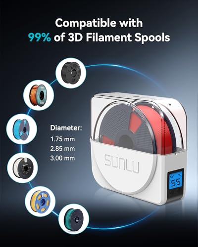 SUNLU Filament Dryer Box 2026 New Upgrade S1 Plus, White - color: White