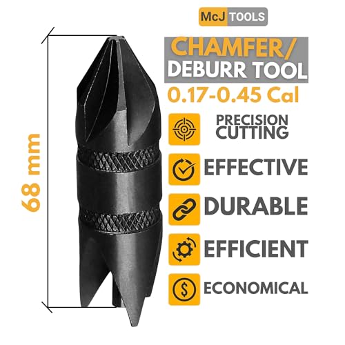 McJ Tools Reloading Chamfer Deburr Hand Tool 0.17-0.45cal - size: 0.17-0.45Cal