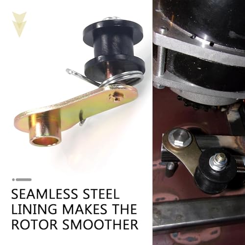 Chain Tensioner, Heavy Duty Chain Roller Tensioner with Clip Spring, Vibration Damping 110cc 125cc 140cc Wheel Modified Accessory, Universal 4 Wheelers ATV Adjuster Kit (Black)