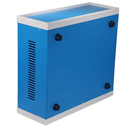 Zulkit Junction Box Blue Metal Project Box DIY Electric Enclosure Case Preventive Case Electrical Box 12.2 x 11.2 x 4.5 inch - size: 12.2" x 11.2" x 4.5"