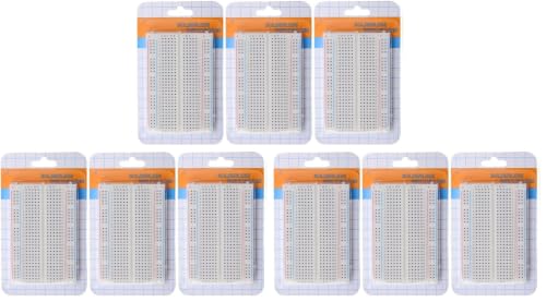 HiLetgo 3pcs 400 Ties Mini Solderless Breadboard Universal 400 Contacts Solderless Breadboard 400 Points Prototyping Shield for Electronics Testig DIY (Pack of 3) - size: Small (Pack of 3)