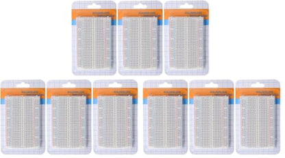 HiLetgo 3pcs 400 Ties Mini Solderless Breadboard Universal 400 Contacts Solderless Breadboard 400 Points Prototyping Shield for Electronics Testig DIY (Pack of 3) - size: Small (Pack of 3)