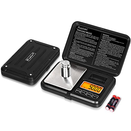 Fuzion Digital Pocket Gram Scale 200g/0.01g with 50g Calibration Weight - color: Black, size: 200/0.01g
