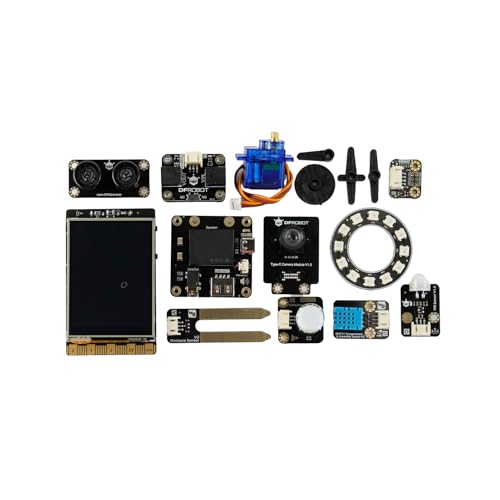 UNIHIKER M10 Python IoT Kit with 2.8" Touch Screen | All-in-One Single Board Computer Bundle with Sensors | 15 Guided AI Lessons & Plug-and-Play Interface | STEM Coding Gift for Beginners
