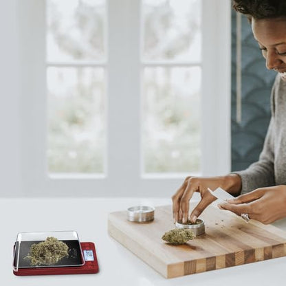 Fuzion Digital Scale .01 Gram Accuracy, 500g Small Kitchen Food Scales - color: Wood Grain