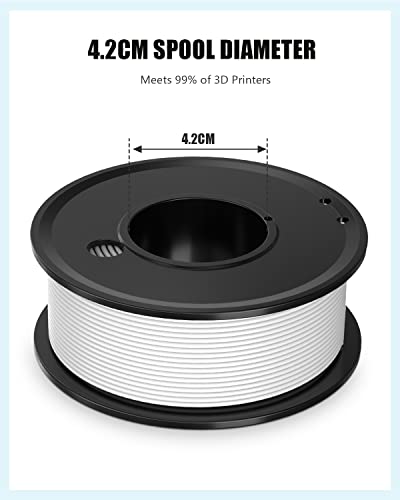 3D Printer Filament PLA 1.75mm 5 Colors Bundle Print Filament - color: White+ Silver+ Light Green+ Pink+ Yellow