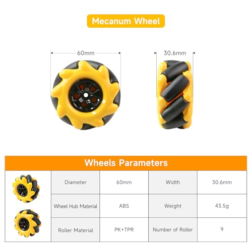 4WD Mecanum Robot Chassis Kit for Arduino & Raspberry Pi
