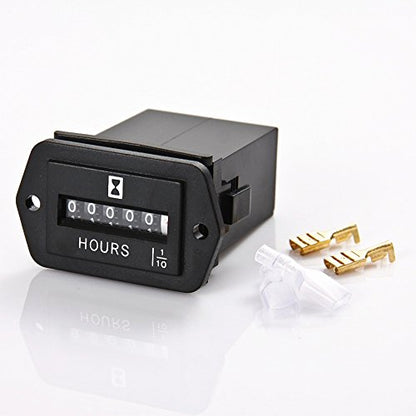 AIMILAR AC 110-250V Mechanical Hour Meter for Generator Boat Farm Machinery - color: AC 110-250V
