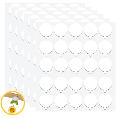 150pcs Double Sided Sticky dots -Easy to Peel Clear Double Sided Mounting Putty Stick Tack Strong Glue dots for Balloons, Hanging Pictures & Posters