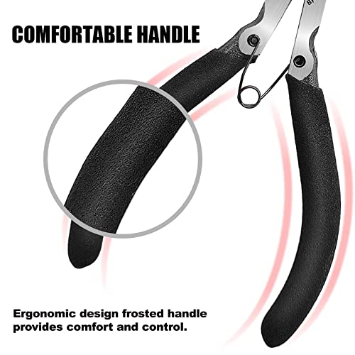 BOENFU Flush Cutters for Jewelry Making Precision Small Wire Cutters Snips - color: 5 Inches