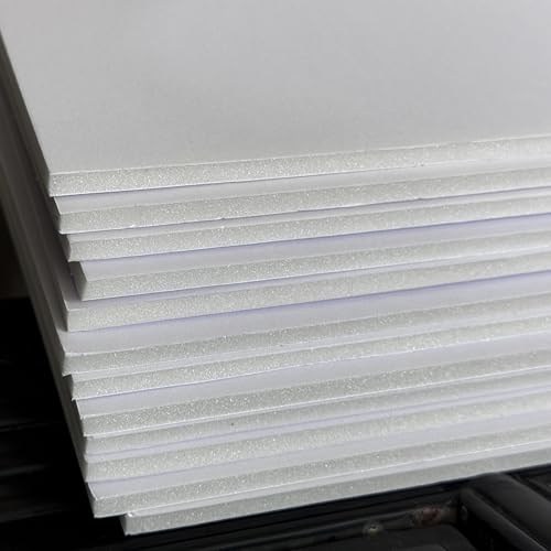 16x20‘’ White Foam Board, ZJCEASER 12 Pack Poster Board, 3/16" Thick - size: 16x20''